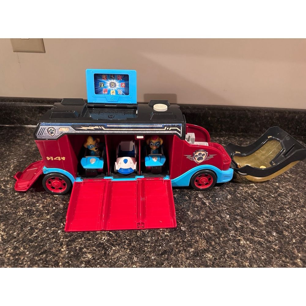 Paw Patrol Mighty Pups Cruiser Toy 3 Exclusive Vehicles & 2 Figures‎ ) dnr